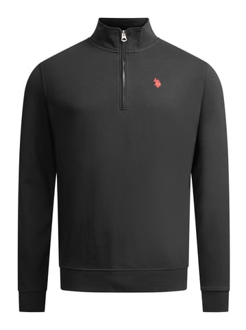 U.S. POLO ASSN. USJaaspa heren half-zip trui van katoen-viscose mix