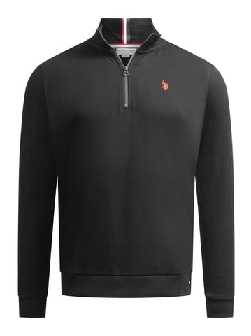 U.S. POLO ASSN. heren half-zip trui USNiico van katoenmix