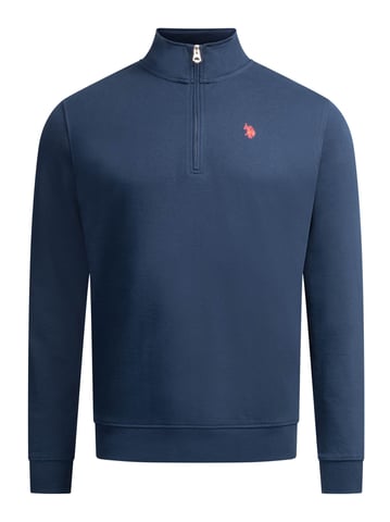 U.S. POLO ASSN. USJaaspa heren half-zip trui van katoen-viscose mix