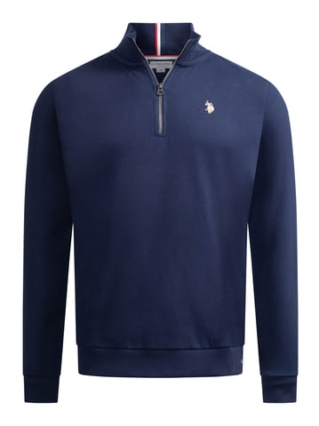U.S. POLO ASSN. heren half-zip trui USNiico van katoenmix