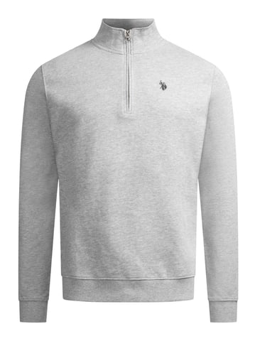 U.S. POLO ASSN. USJaaspa heren half-zip trui van katoen-viscose mix