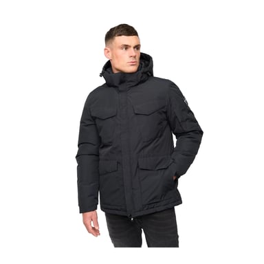 Crosshatch Heren Plentons Jas (Zwart)