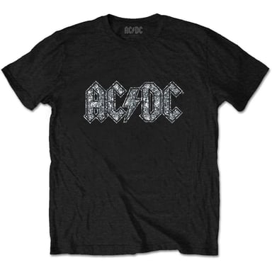 AC/DC Childrens/Kids Diamante Logo T-Shirt (Black)
