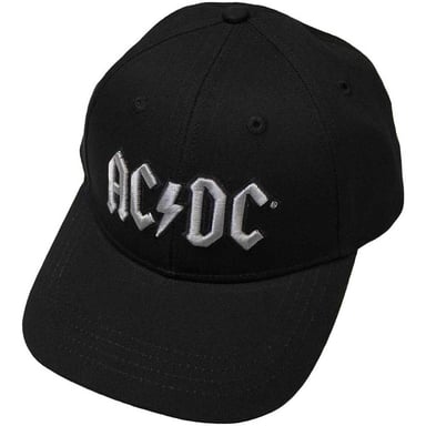 AC/DC Unisex Adult Logo Baseball Cap (Black/Silver)