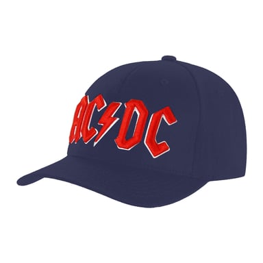 AC/DC Unisex Adult Logo Baseball Cap (Navy Blue)