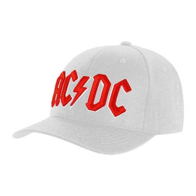 AC/DC Unisex Adult Logo Baseball Cap (White)