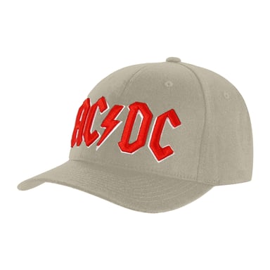 AC/DC Unisex Adult Logo Baseball Cap (Sand)