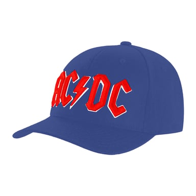 AC/DC Unisex Adult Logo Baseball Cap (Mid Blue)