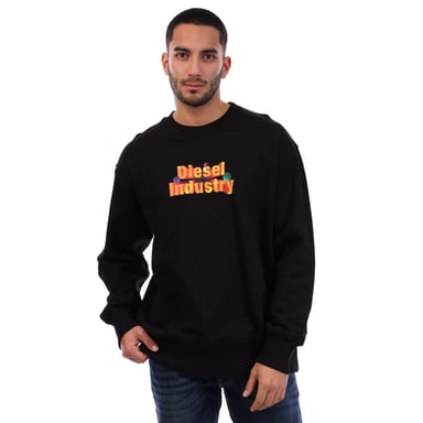 Diesel Mens S-Macs Crew Neck Sweatshirt (Black)