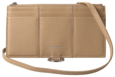 Pebble Grain Leather Wallet Crossbody Style