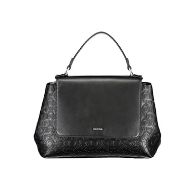 Monogram Satchel Black Leather Handbag