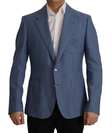 Blå Blazer Dg Broderad Patch