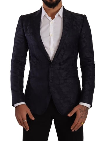 Bloemige Brocade Blazer Slim Fit
