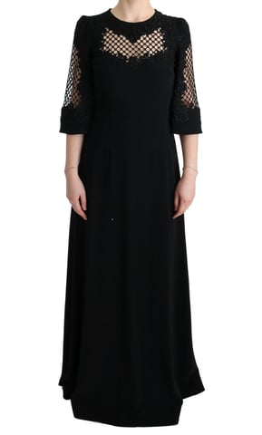 Dolce Gabbana Maxiklänning Svart Kväll