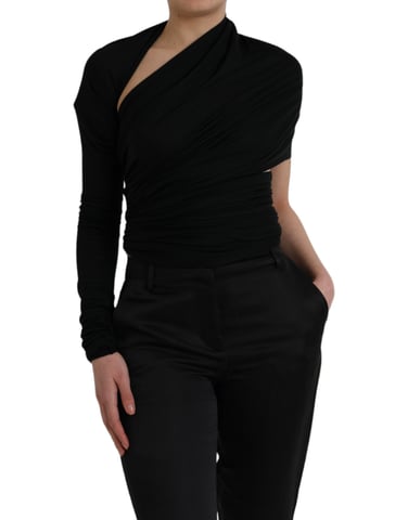 Dolce Gabbana Ms6454 One Shoulder Draped Top