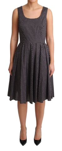 Floralprint Cotton Poplin Dress Aline Midi Dress