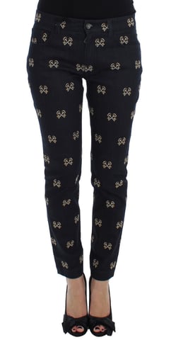 Key Print Slimfit Jeans