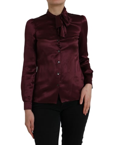 Silk Bow Tie Blouse