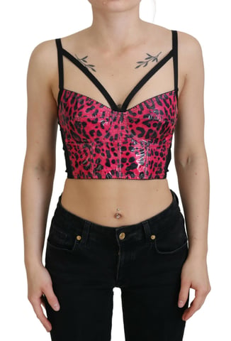 Leopardmönstrad Korsettopp Tsh83158