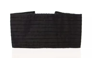 Pleated Waist Belt Structured Fabric Belt