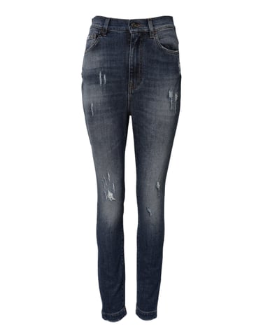 Slitet Rivet Skinny Jeans