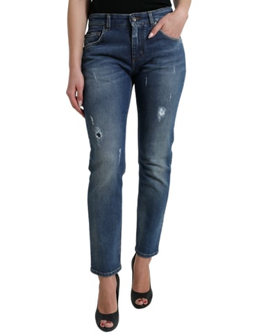Distressed Denim Jeans