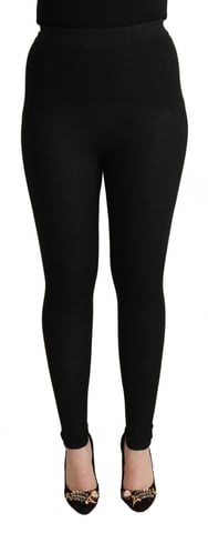 Dolce Gabbana Ribbade Stickade Leggings