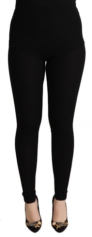 Dolce Gabbana Ribbed Knit Leggings