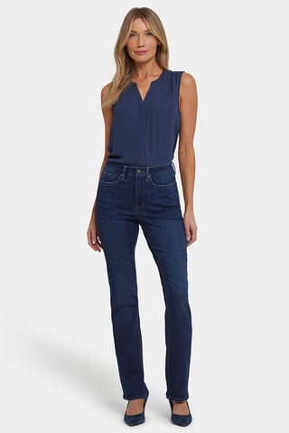 Billie Mini Bootcut Jeans in Sure Stretch® Denim | Ink Skyline