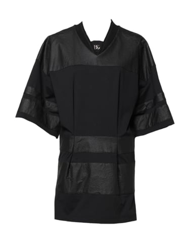 Dolce Gabbana Leather Trim Tunic
