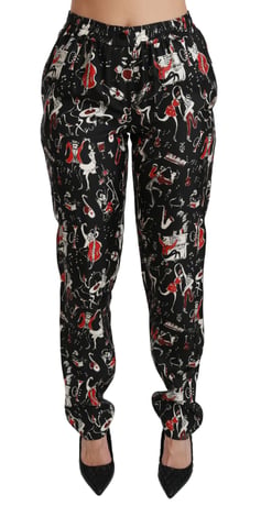 Printed Silk Trousers Music Design