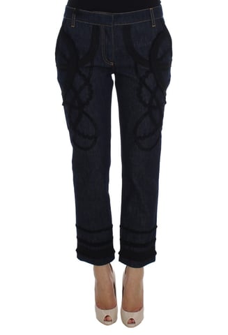 Lacedetailed Cropped Jeans