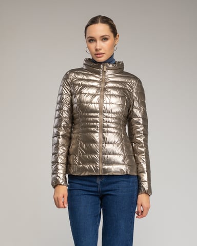 Basic metallic anorak