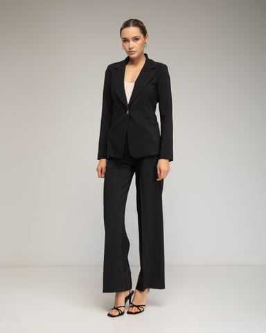 Straight-cut dress pants