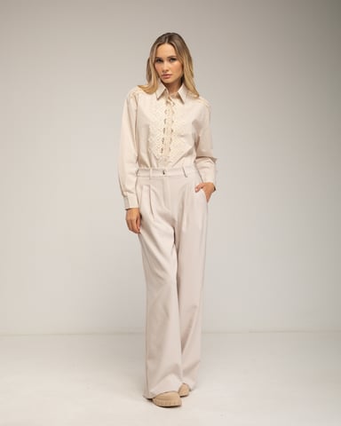 Straight-cut dress trousers