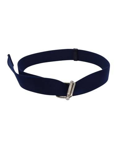 Miu Miu riem met gespsluiting in marineblauw canvas