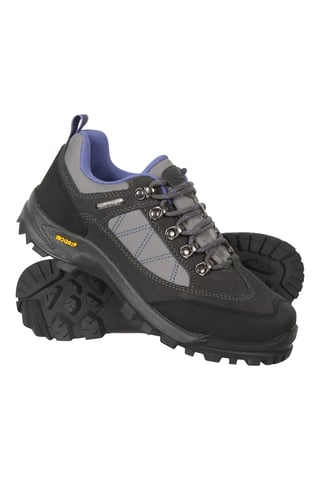 'Storm' Women's Walking Shoes IsoGrip Waterproof Sneakers Grey