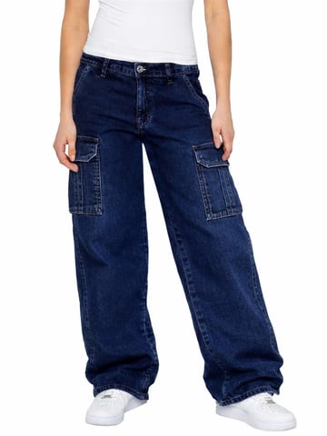 Enzo | Dam Cargo Baggy Jeans