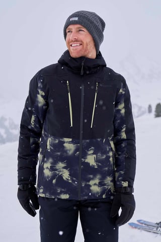 'Infinite Extreme' Men's Ski Jacket Waterproof Breathable Warm Winter Coat Khaki