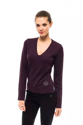 Vneck Merino Wool Sweater Slim Fit