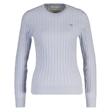 Gant Stretch Cotton Cable C-Neck Knitted Jumper