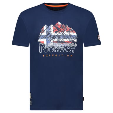 Geographical Norway Tee SS Jummit Shirt Blue