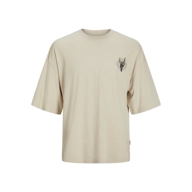 Jack & Jones Tee SS Charge Oversize Fit Tee  Beige