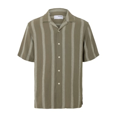 Selected Overhemden Sal Relax Fit Overhemd Vetiver Green