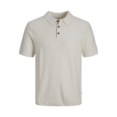 Jack & Jones Polo SS Sandri Knit Polo White