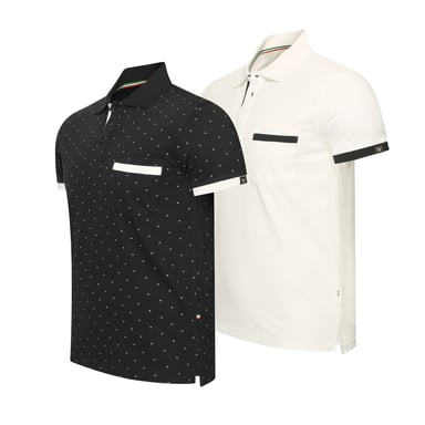 Cappuccino Italia Polo SS Todi 2-Pack Polo Multicolour