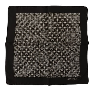 Geometric Crown Pocket Square