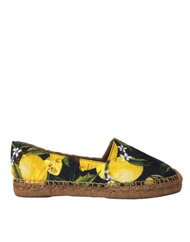Lemon Print Espadrilles Slipon