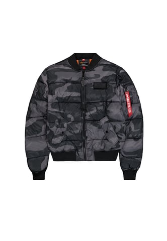 MA-1 Puffer Bomber Camo Bomber Jacket