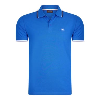 Cappuccino Italia Polo SS Polo Applique Pique Blue